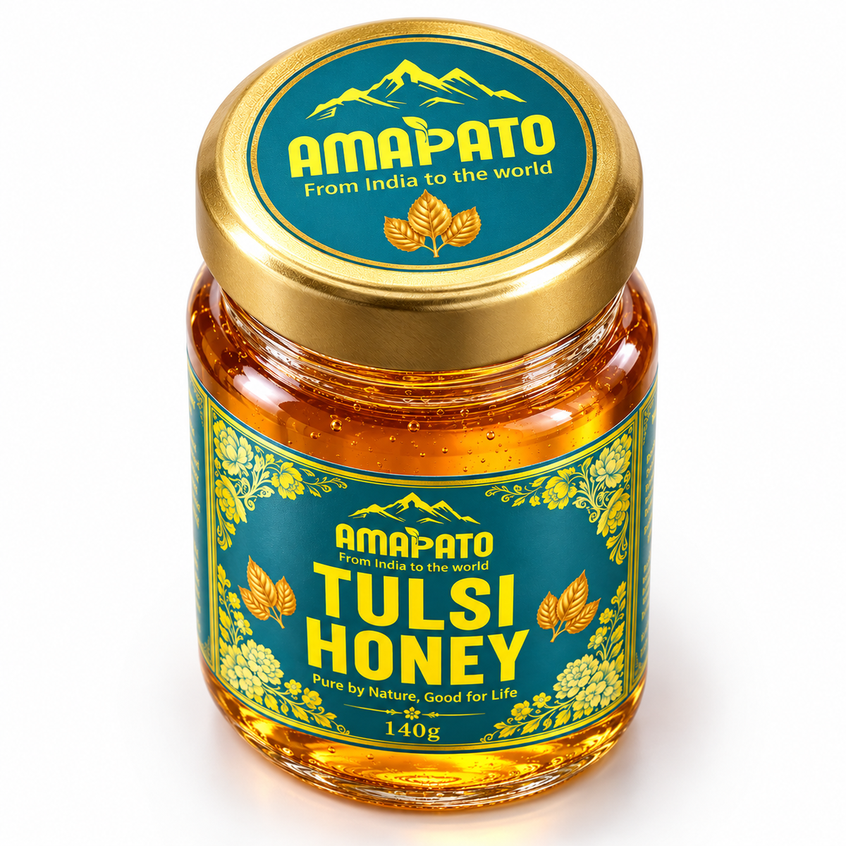 Amapato Tulsi Honey 650g (100% Pure Raw Honey, No Added Sugar)