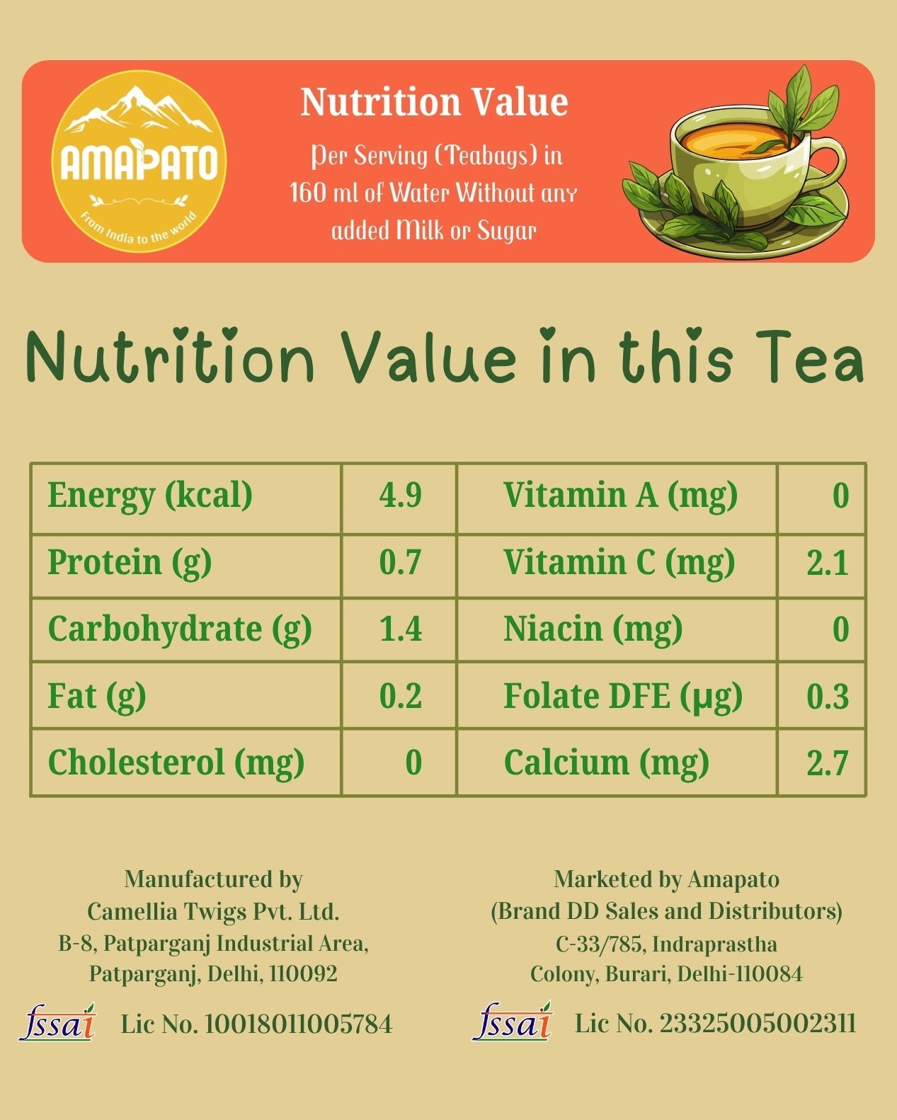 HIMGREEN Golden Turmeric Tea – Golden Herbal Wellness Blend